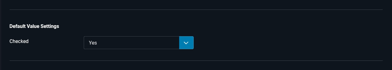 Parameter Start Value Settings Parameter Start Value Settings