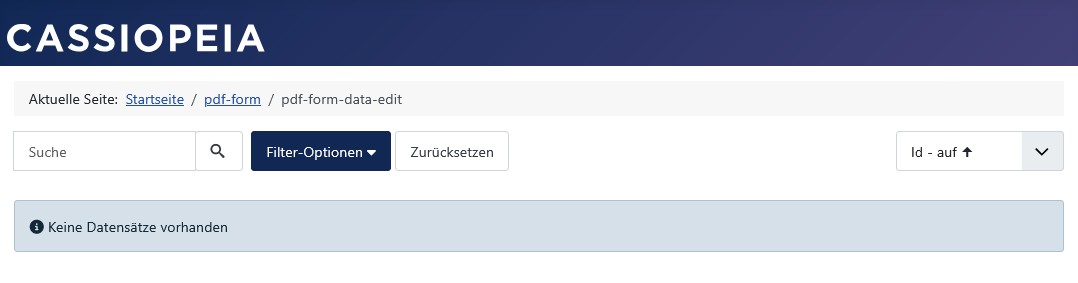 Datenansicht im Frontend: Nur editierbare Datensätze und keine Daten-Editieren-Rechte. Datenansicht im Frontend: Nur editierbare Datensätze und keine Daten-Editieren-Rechte.