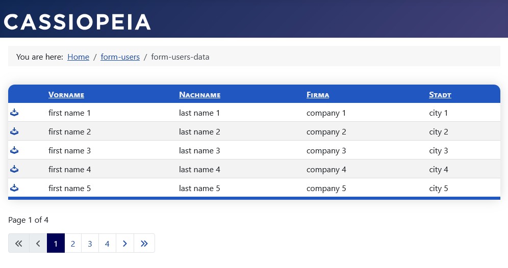 Data List View Data List View