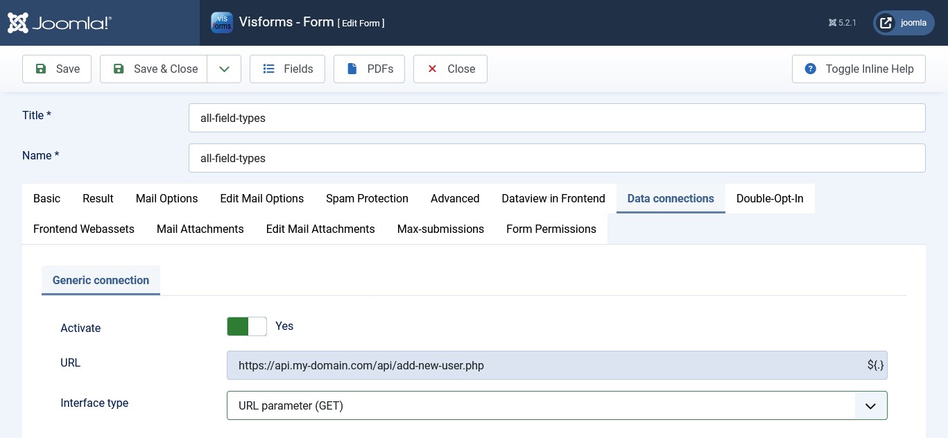 URL parameters (GET)