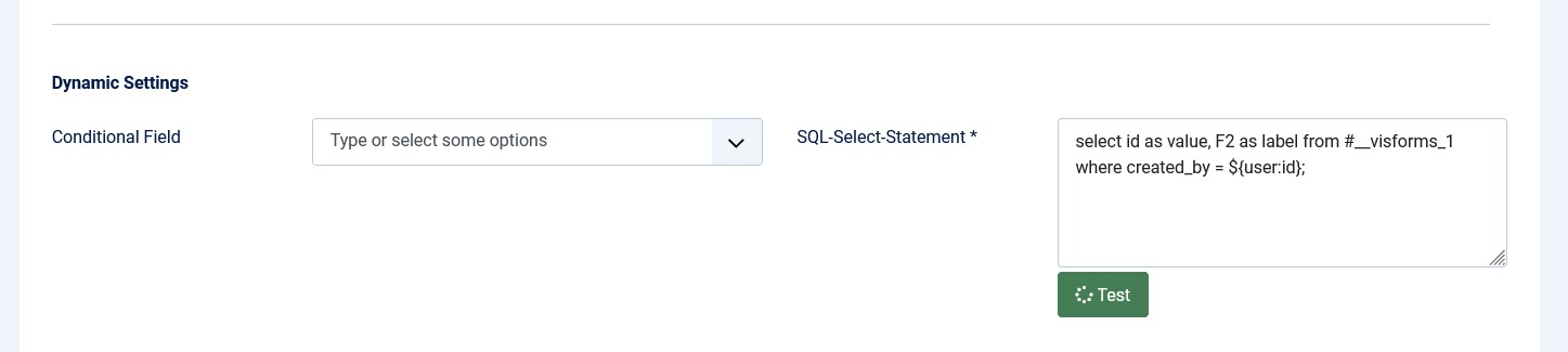 Radio SQL and Checkbox Group SQL