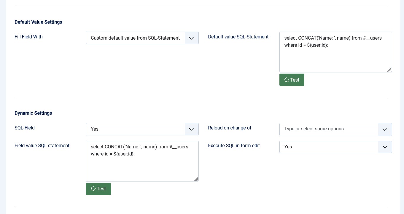 Text-like SQL fields