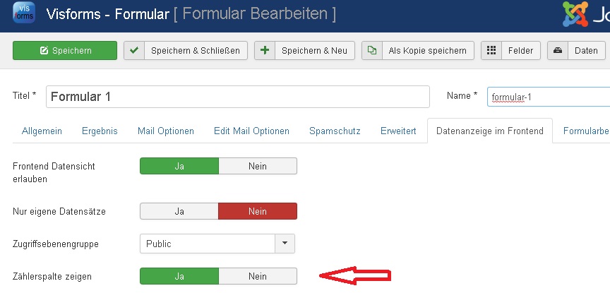 Datensatzzähler