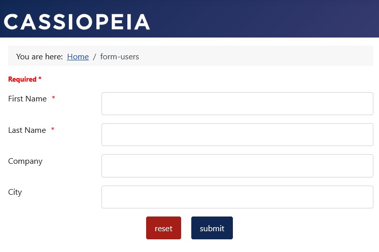 Configure required field display: Default setting in the form Configure required field display: Default setting in the form