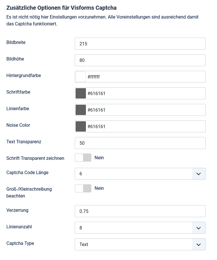 Visforms Captcha