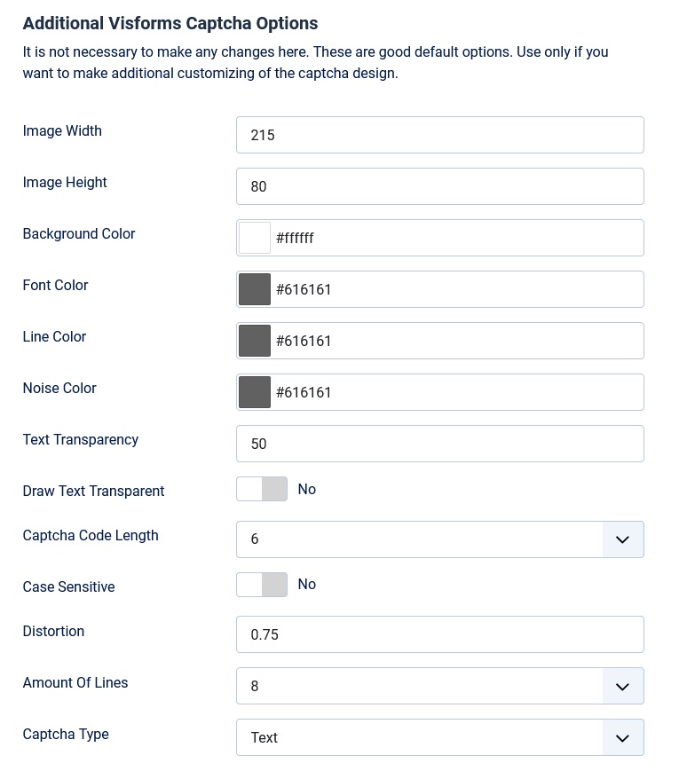 Visforms Captcha